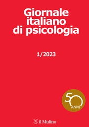 Cover of the journal Giornale italiano di psicologia - 0390-5349