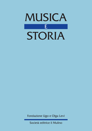 Cover of the journal Musica e storia - 1127-0063